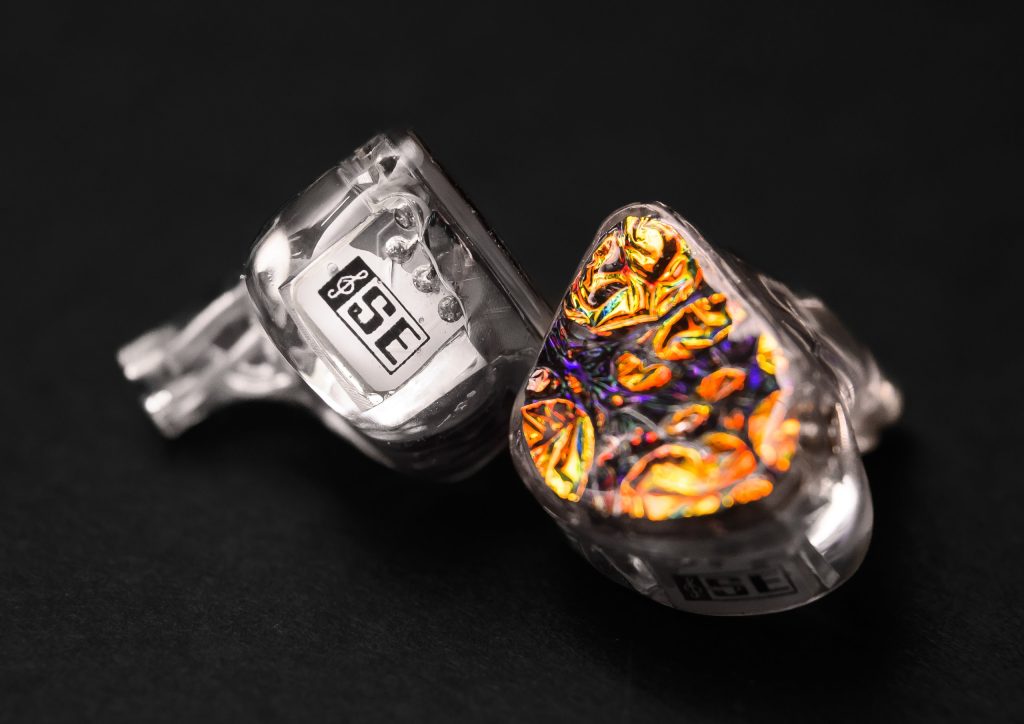 Hexad II shell and dichroic fire faceplate on black