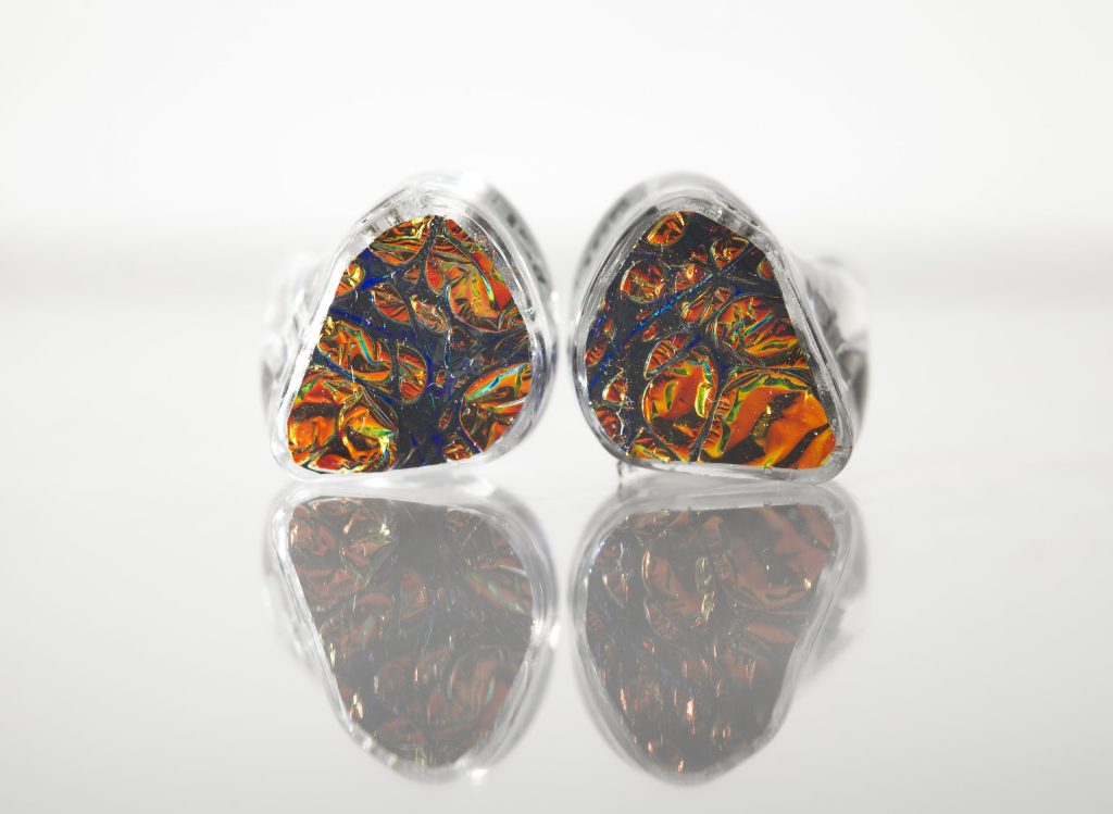 Hexad II pair, faceplates forward, studio white background