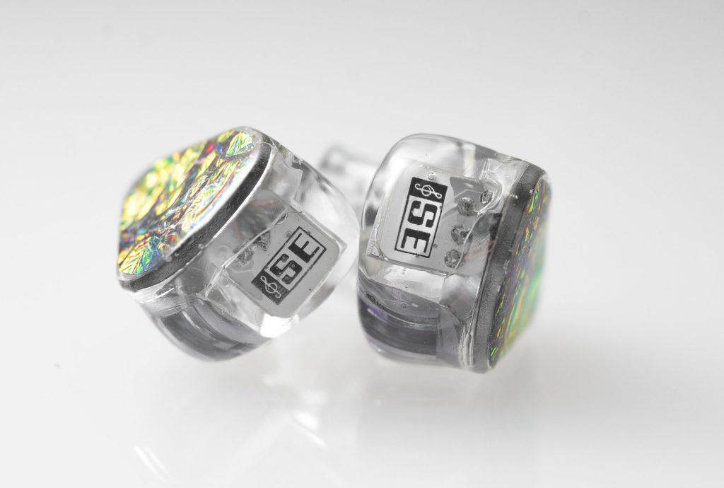 Hexad II shells from the side showing the internals and SE marque